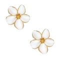 Enamel Flower Stud Earring